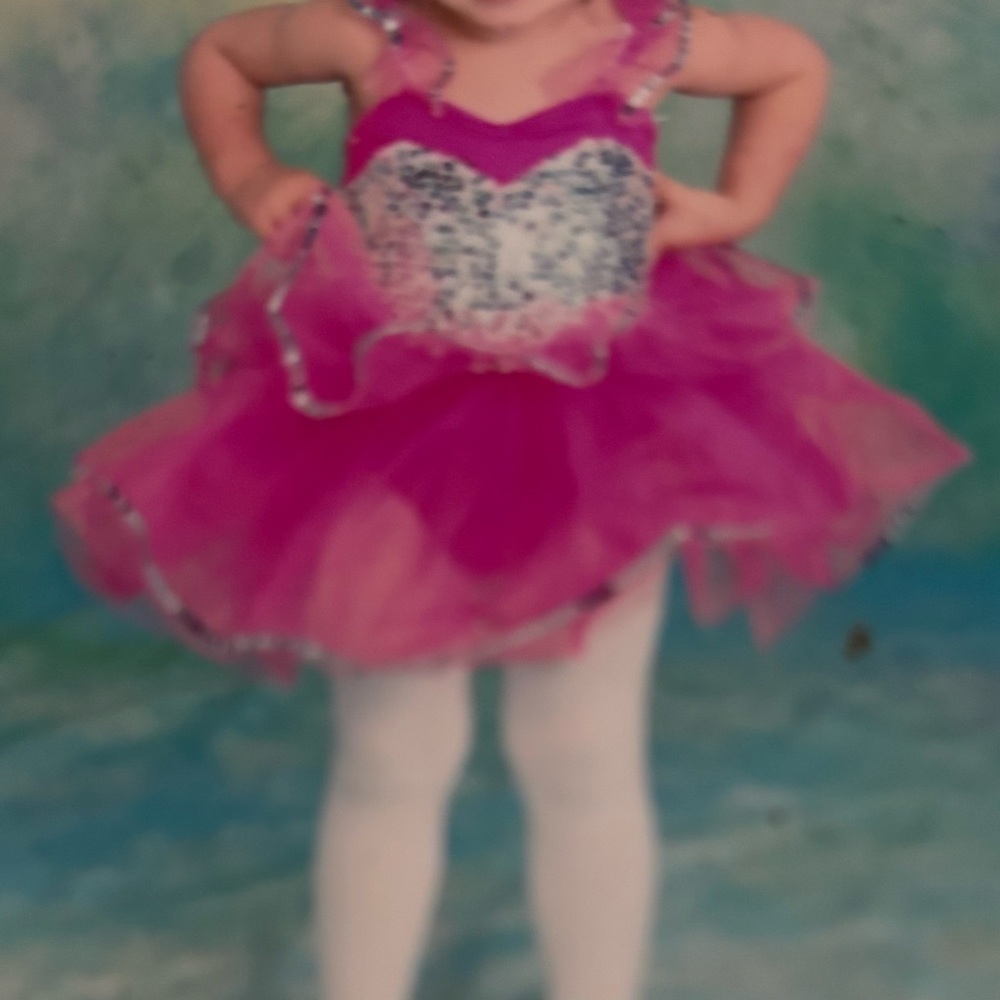 Sparkling Pink Tutu Dance Costume, worn once
